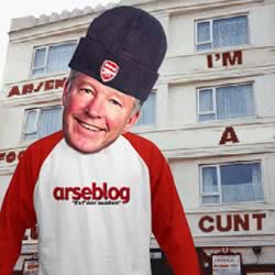 ferguson in arseblog gear