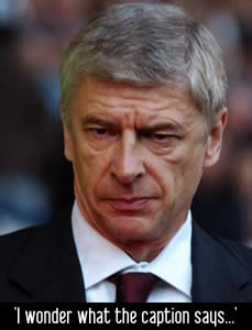 Wenger looks happy