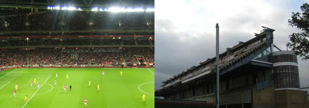 The new stadium, the old North Bank