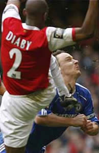 Diaby kicks Terry