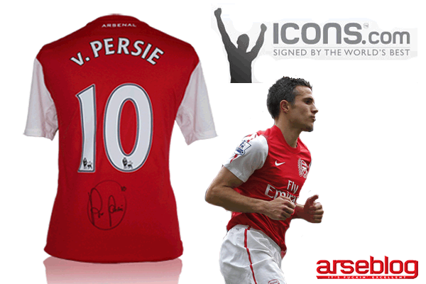 Robin van Persie signed shirt competition
