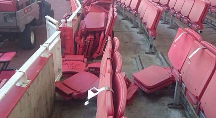 Arsenal Galatasaray Stadium Damage