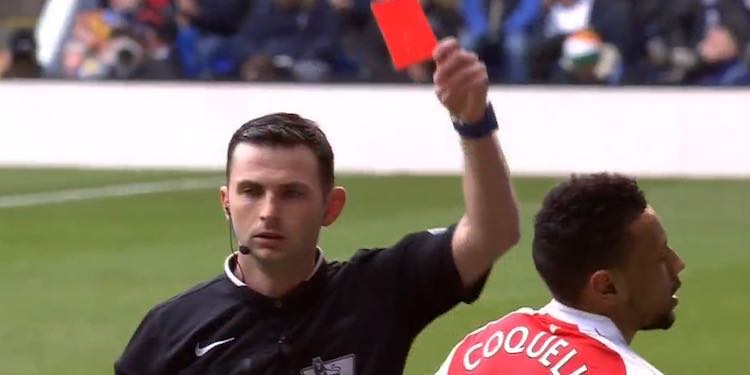 Francis Coquelin red card