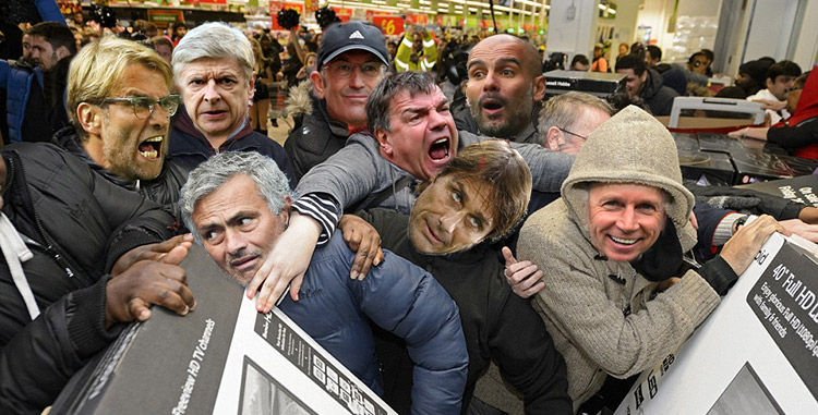 Premier League managers shopping