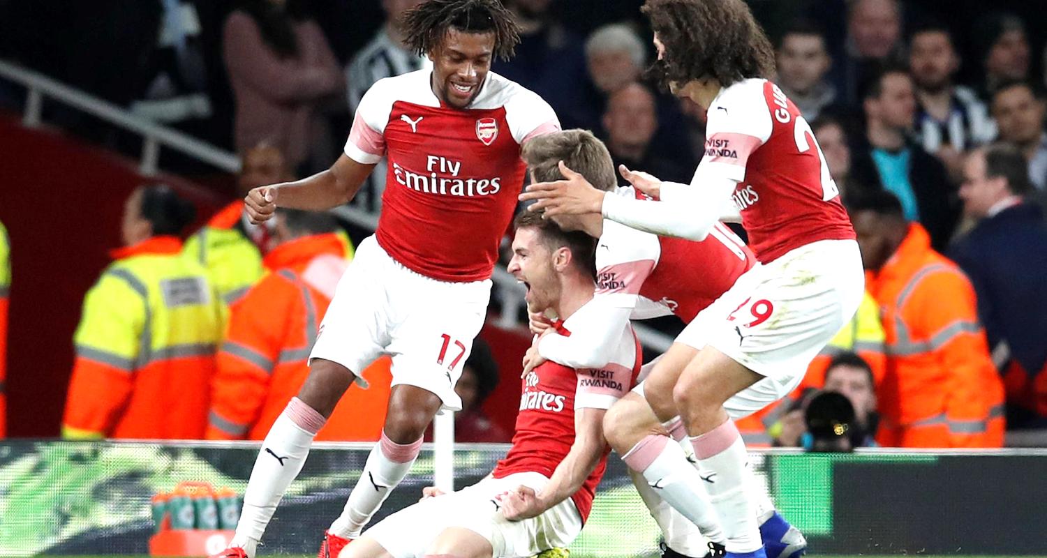 Arsenal 2-0 Newcastle: Ramsey and Lacazette send Gunners into third